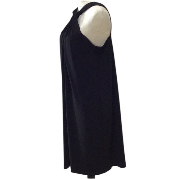 Ciara Sun Woo Black Grecian Style Midi Shift Dress Size Large - Picture 7 of 12